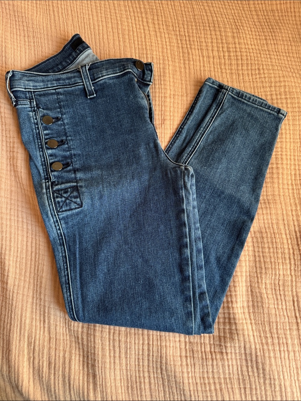 J. Brand. Women’s High-Rise Dark Blue Button-Side Jeans